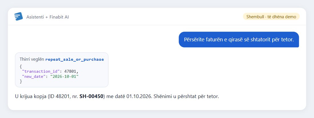 Shembull: Përsërite faturën e qirasë së shtatorit për tetor.
